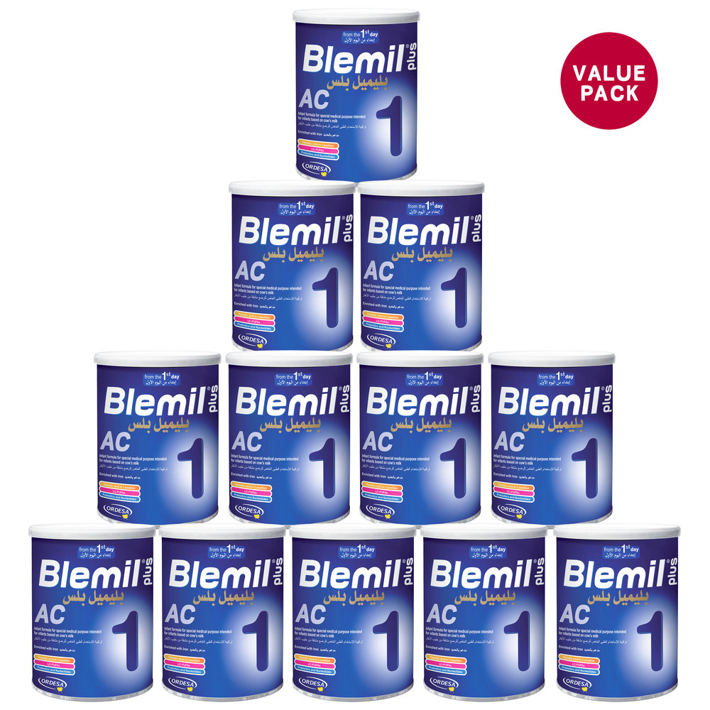 Blemil Plus 1AC Infant Formula - 400g (Pack of 12)