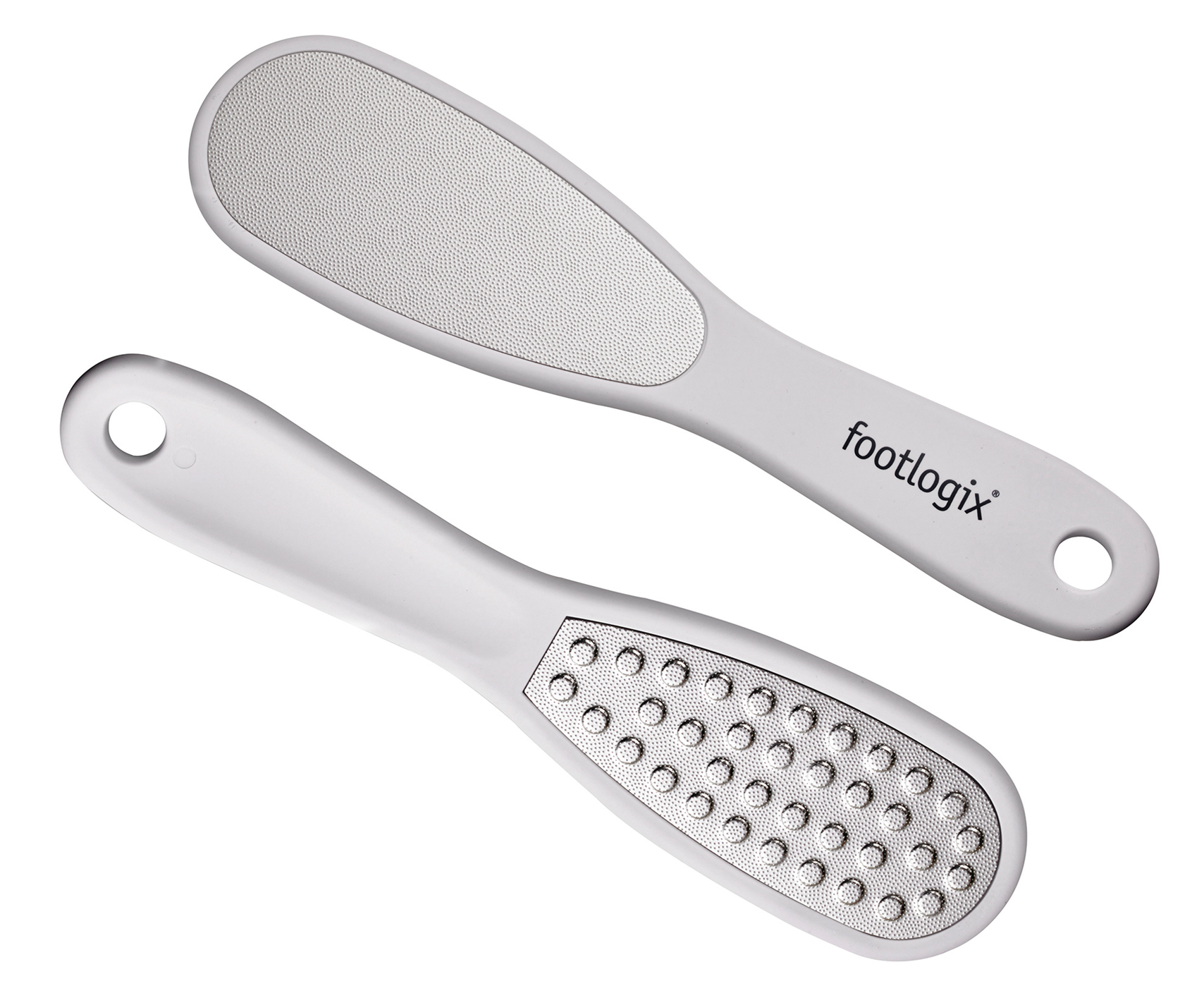 Footlogix - Double-Sided Rubberized Handle Footfile - White