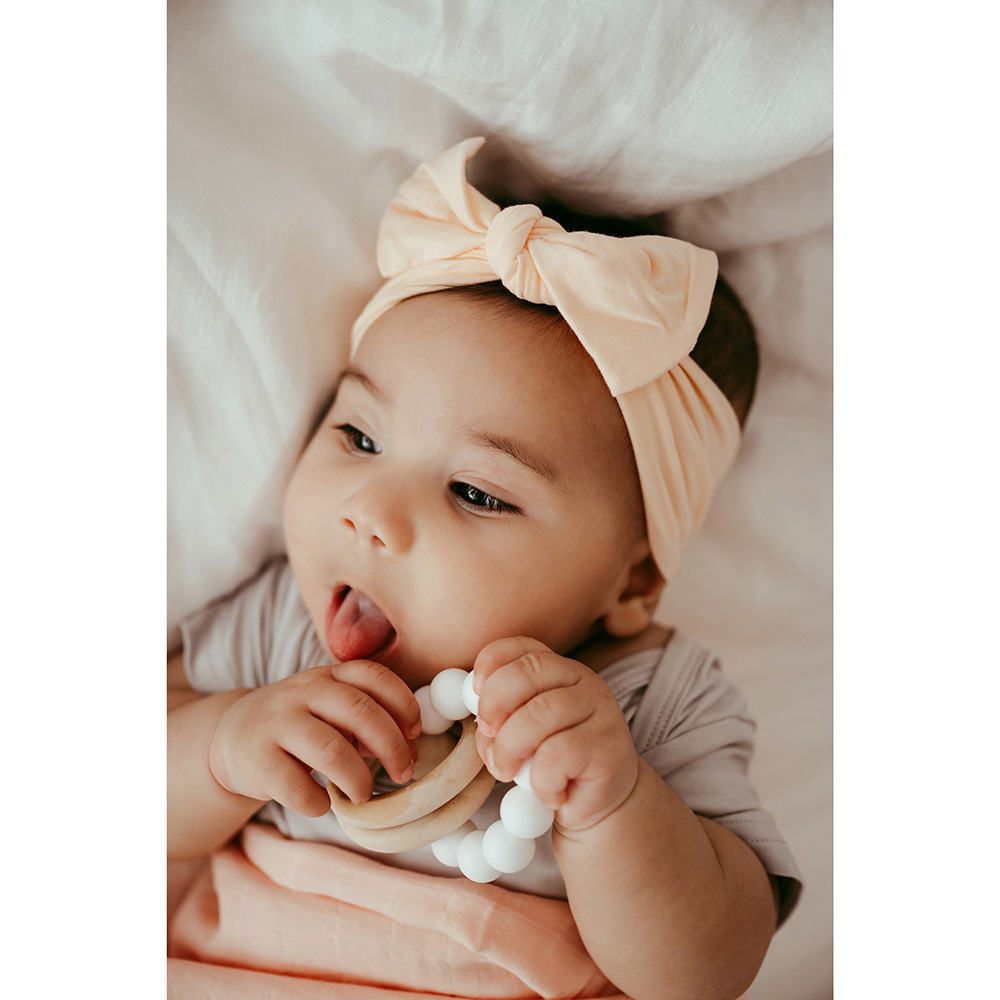 Anvi Baby Organic Knotted Headband - Peach