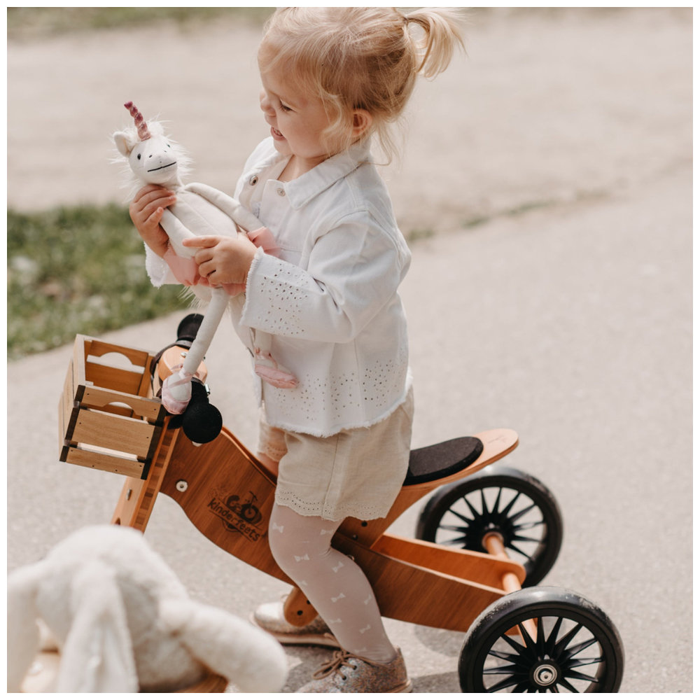 Kinderfeets - 2-in-1 Tiny Tot PLUS Tricycle & Bike - Bamboo
