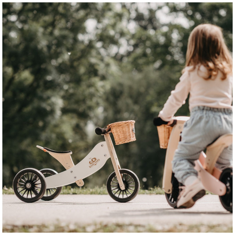Kinderfeets - 2-in-1 Tiny Tot PLUS Tricycle & Bike - White