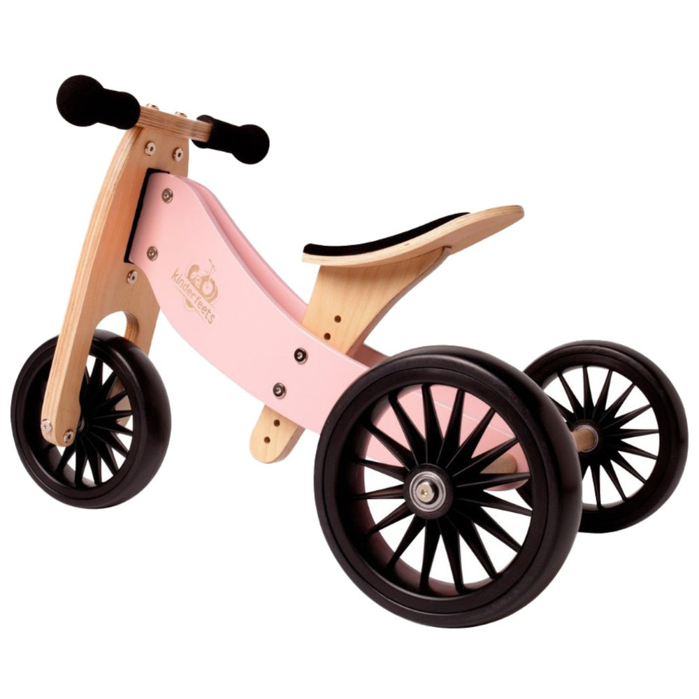 Kinderfeets - 2-in-1 Tiny Tot PLUS Tricycle & Bike - Rose