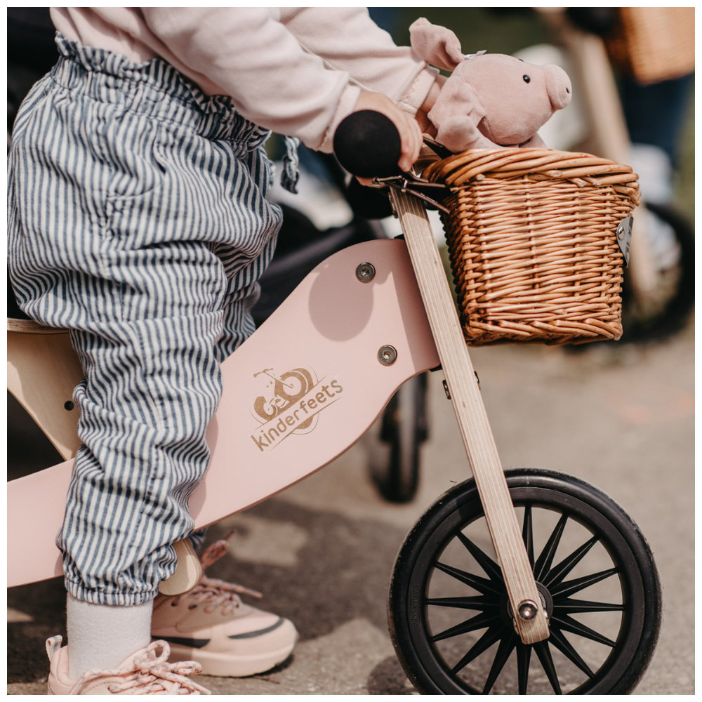 Kinderfeets - 2-in-1 Tiny Tot PLUS Tricycle & Bike - Rose