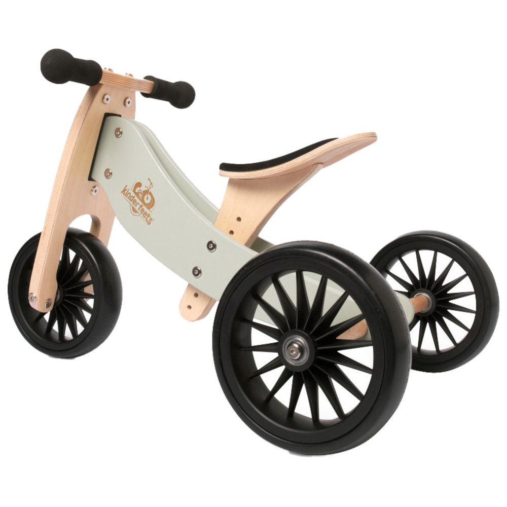 Kinderfeets - 2-in-1 Tiny Tot Tricycle & Bike - Silver Sage