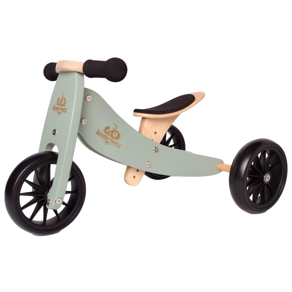 Kinderfeets - 2-in-1 Tiny Tot Tricycle & Balance Bike - Sage