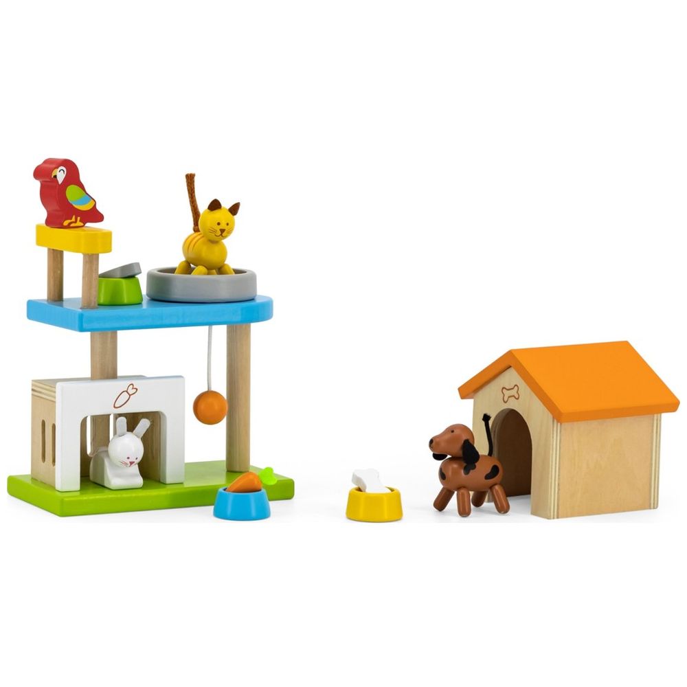 Viga - My Pets Roleplay Set - 4 Figures Feeding Accessories