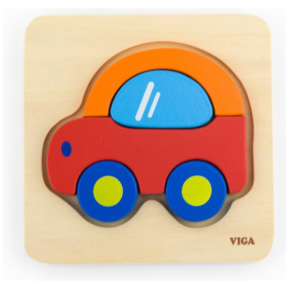 Viga - Car Block Puzzle - 5pcs