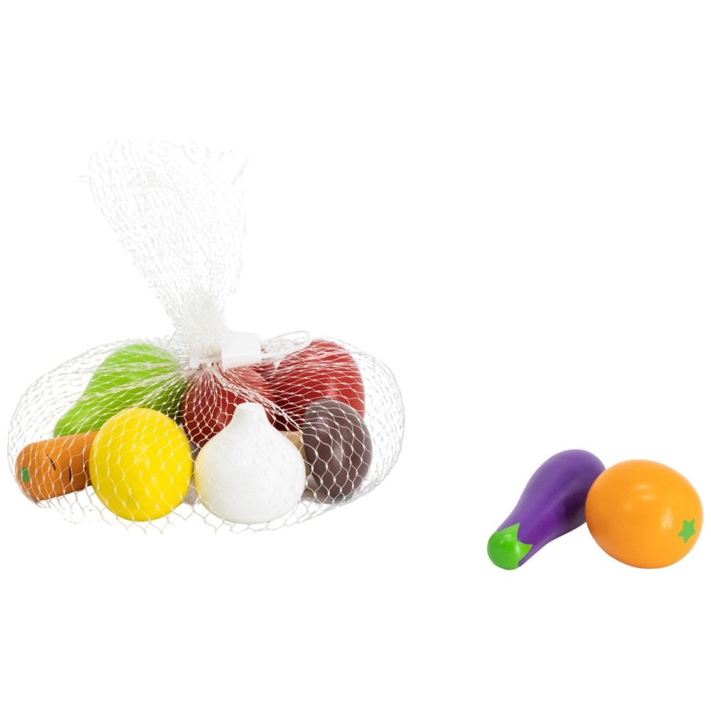 Viga - Wooden Vegetable and Fruit Set - 10pcs Pretend Play Food Toy