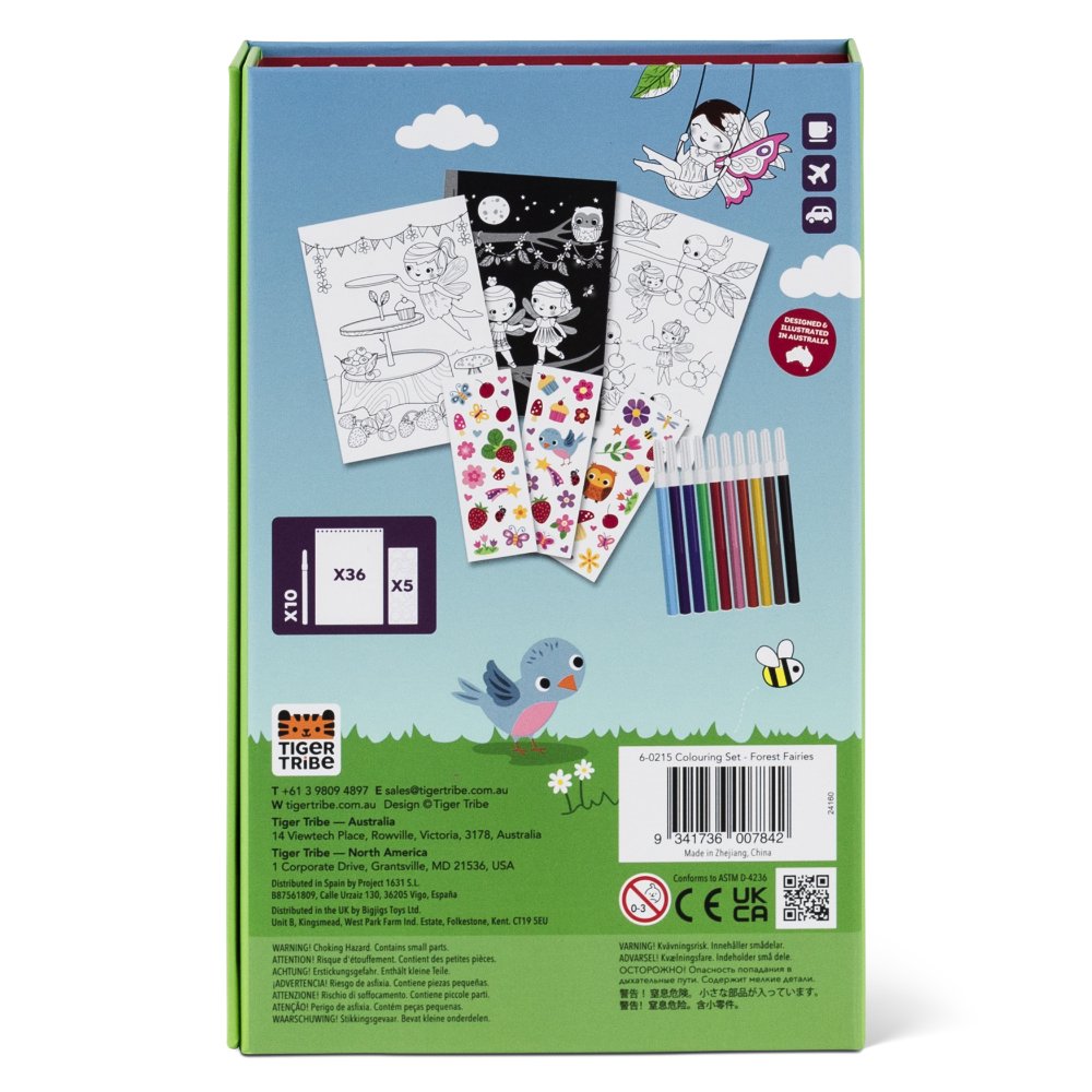 Tiger Tribe - Forest Fairies Colouring Set