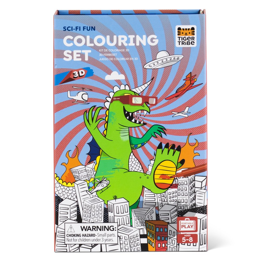 Tiger Tribe - 3D Colouring Set Sci-Fi Fun