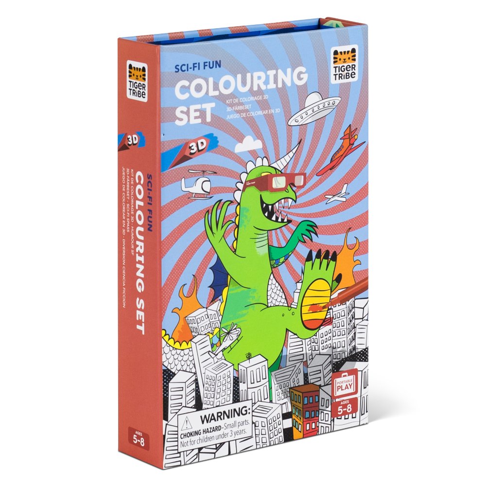 Tiger Tribe - 3D Colouring Set Sci-Fi Fun