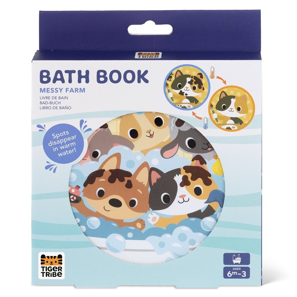 Tiger Tribe - Bath Book - Messy Farm
