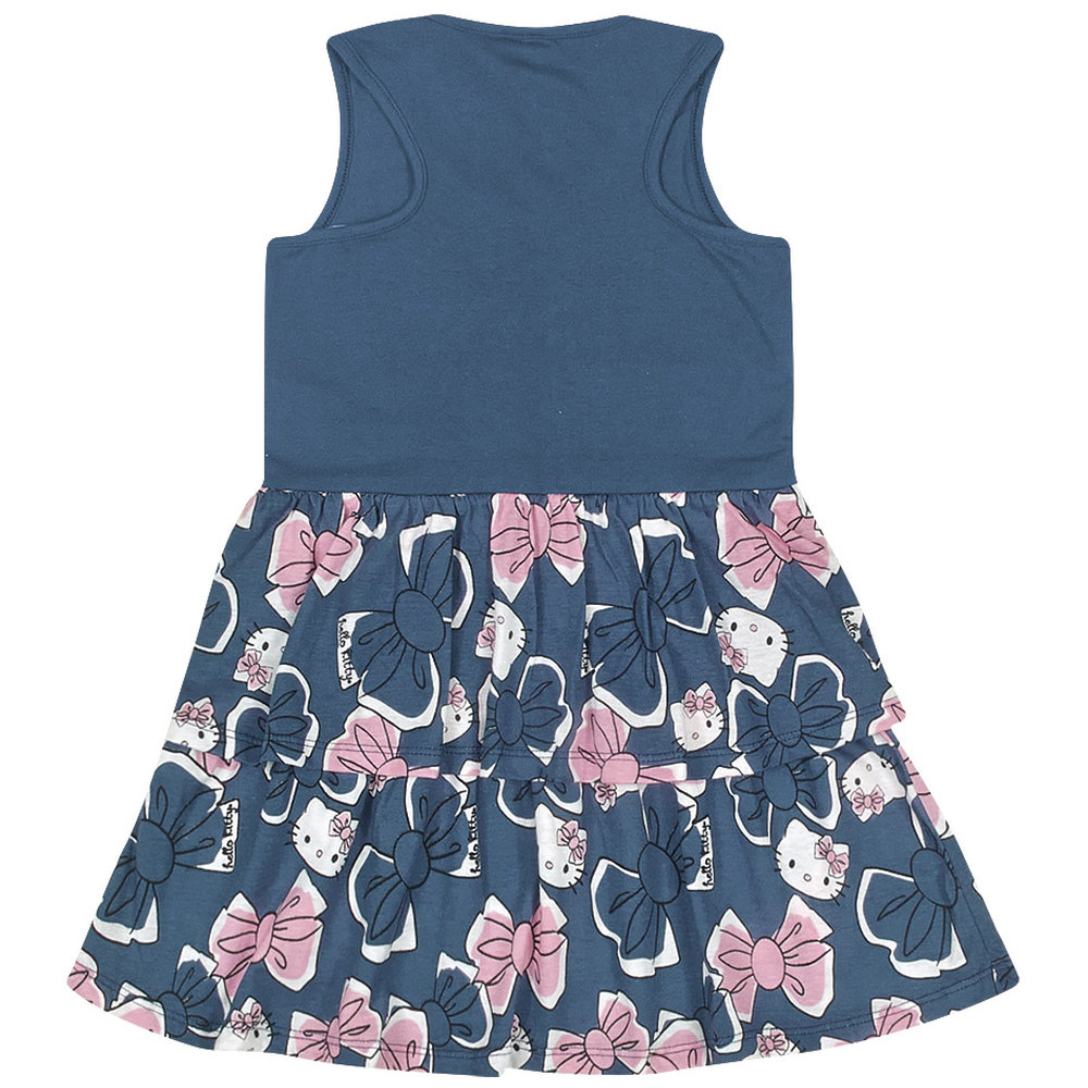 Hello Kitty By Pynkiss Milano Light Cotton Dress - Navy Blue
