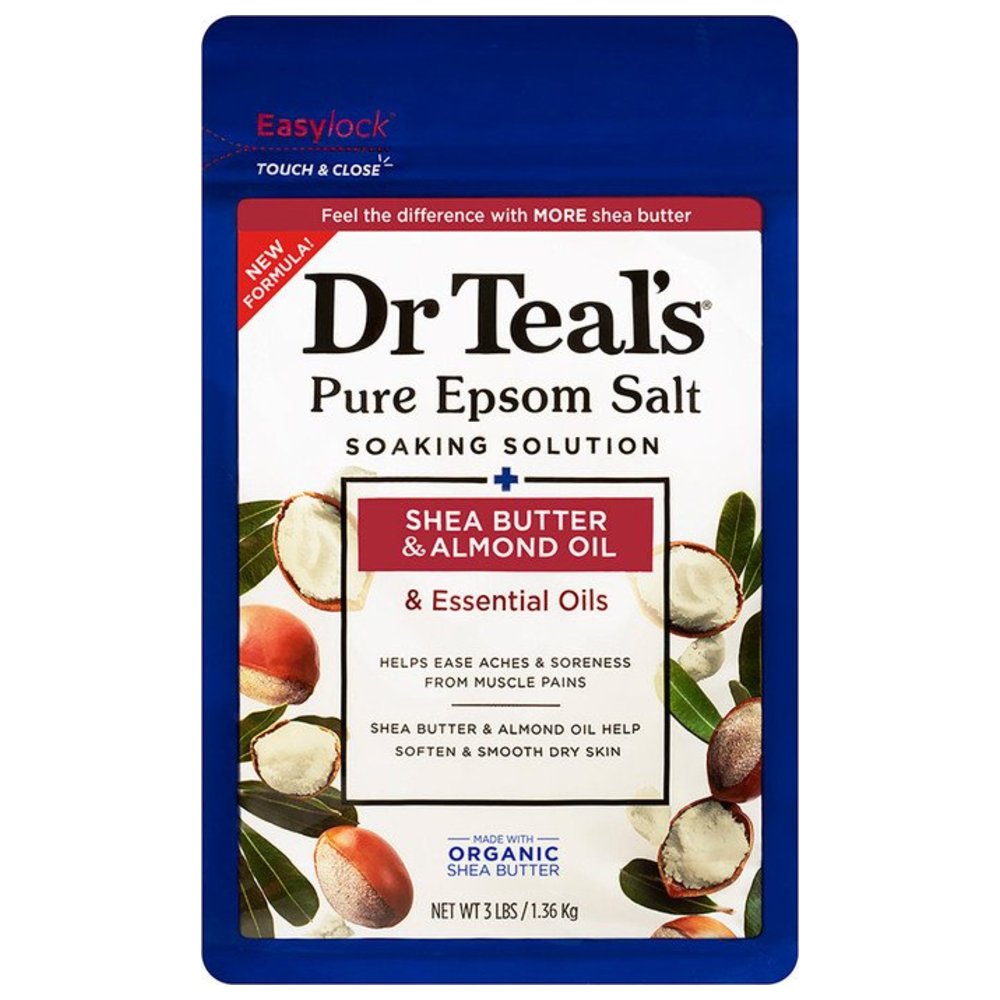 Dr Teal's - Epsom Bath Salt Shea Butter & Almond Oil 1.36kg