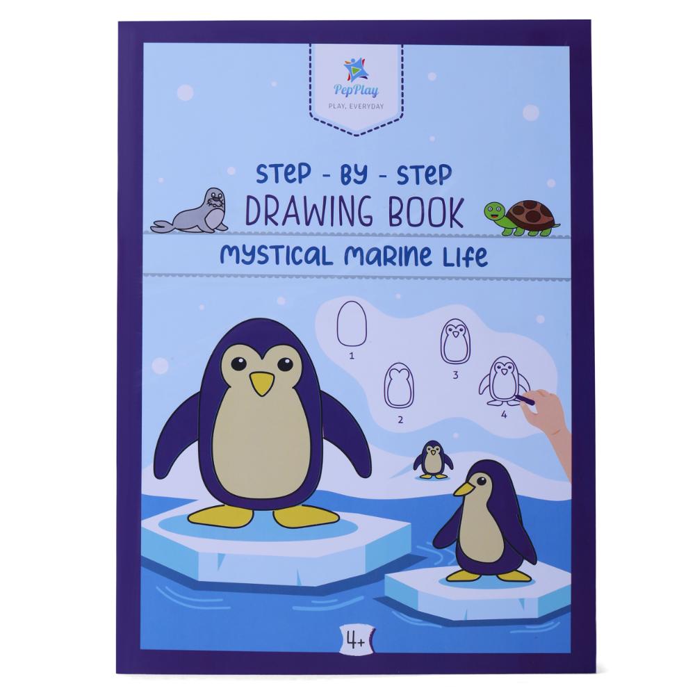 Pepplay - Mystical Marine Life Drawing Book
