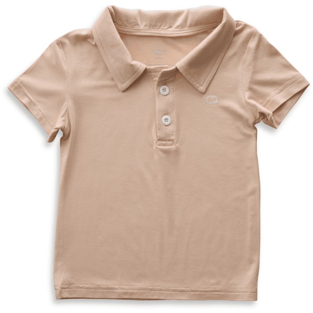 Anvi Baby - Personalized Girl's Short Sleeves Polo T-Shirt - Coral Peach_3T