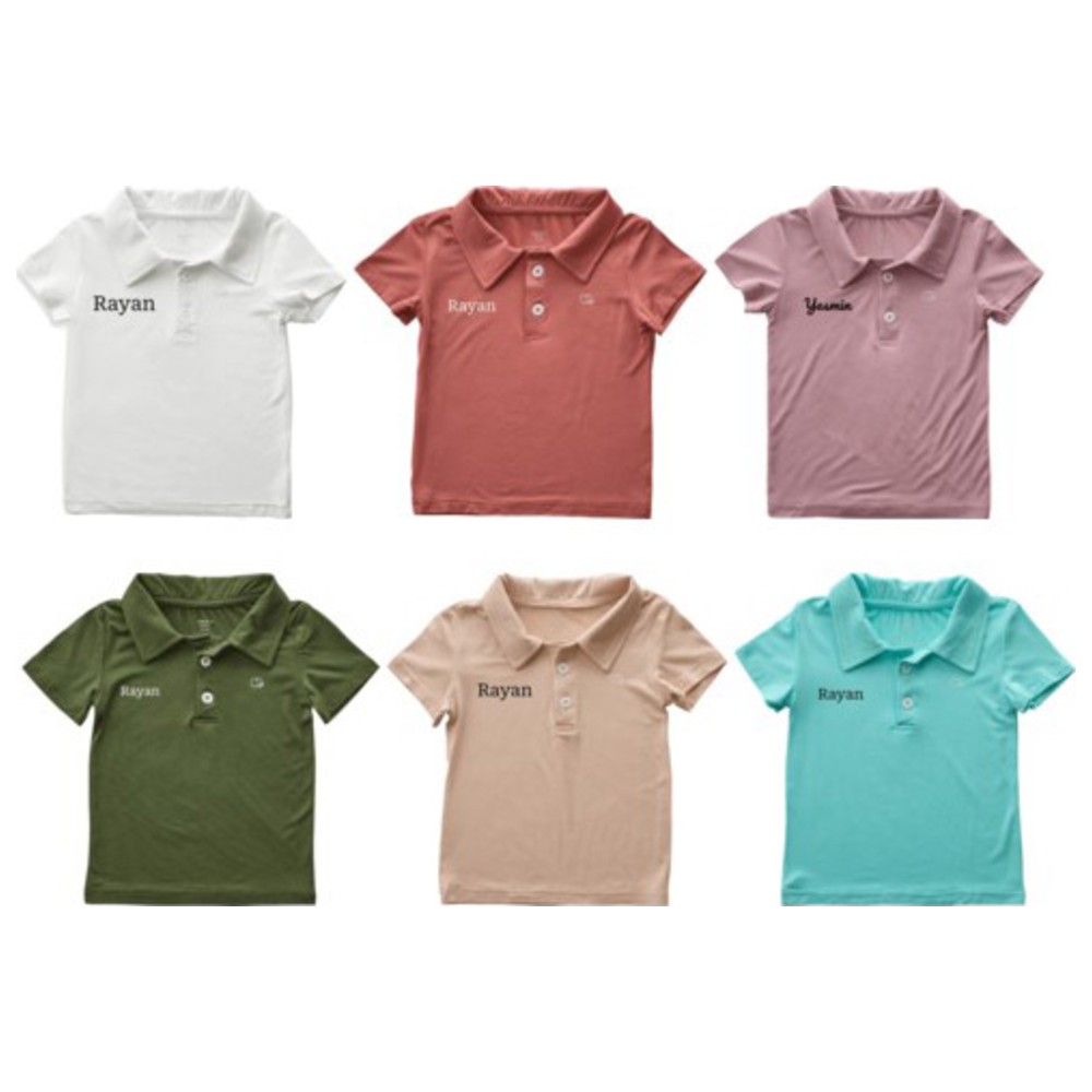 Anvi Baby - Personalized Kids Short Sleeves Polo T-Shirt