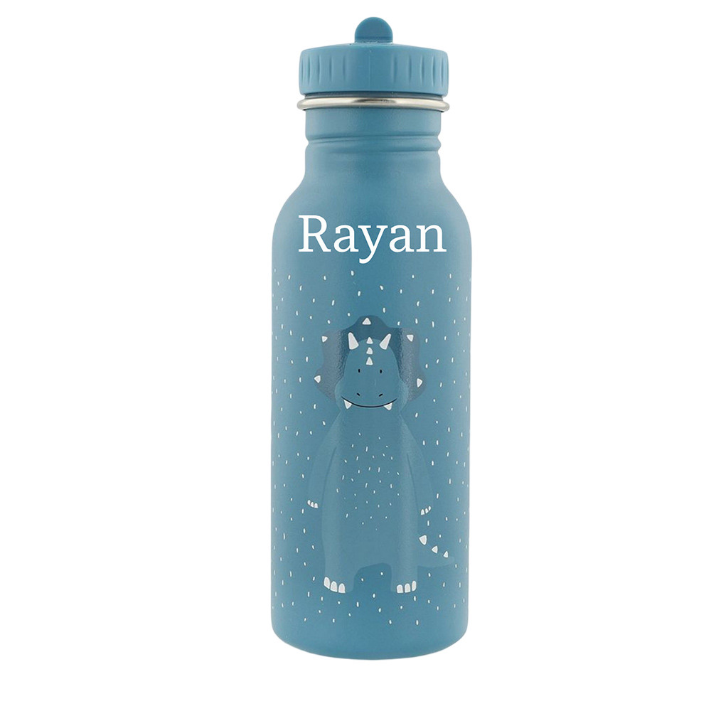 Trixie - Personalized Stainless Steel Water Bottle - Mr. Triceratops - 500 ml