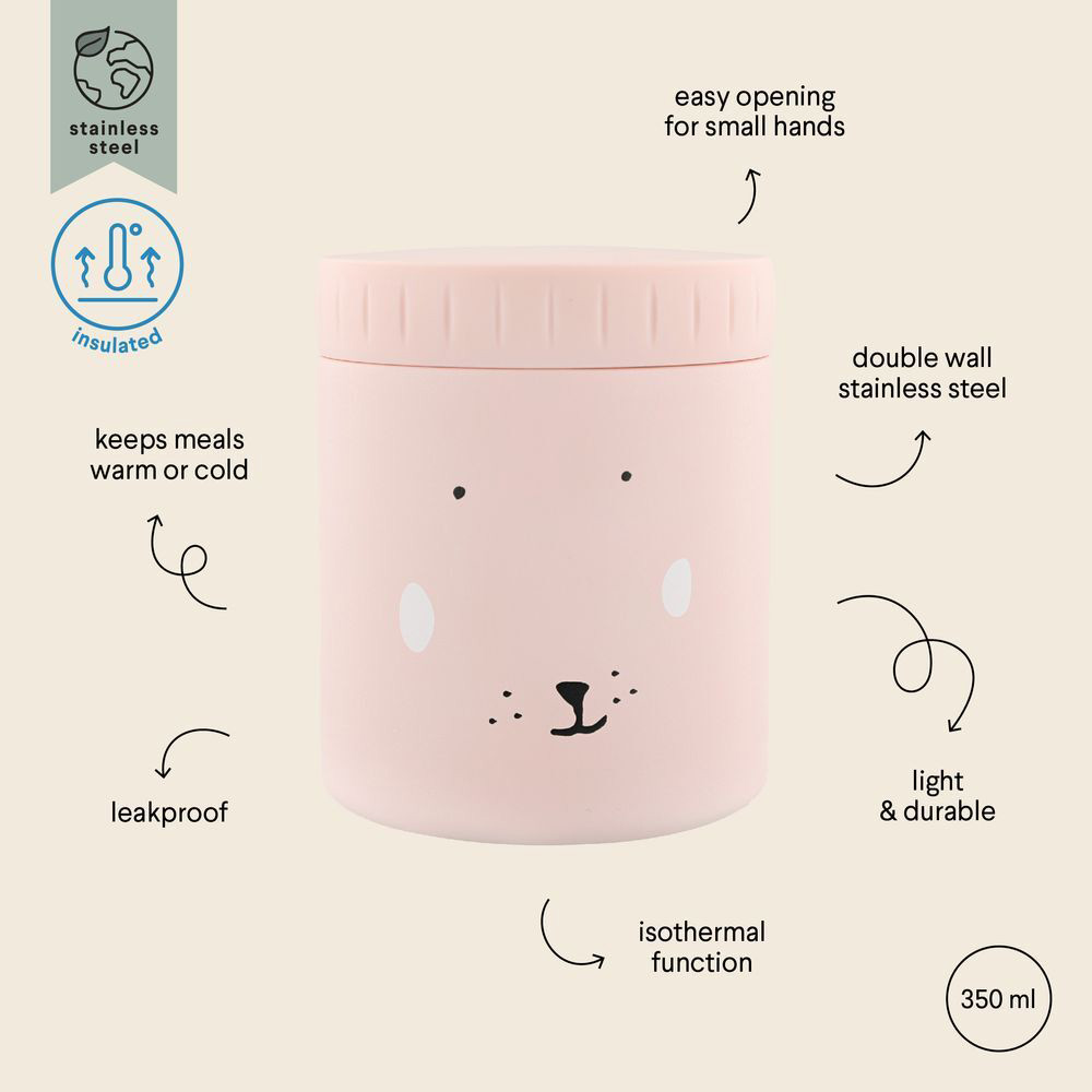 Trixie - Personalized Insulated Food Jar - Mrs. Rabbit - 350 ml