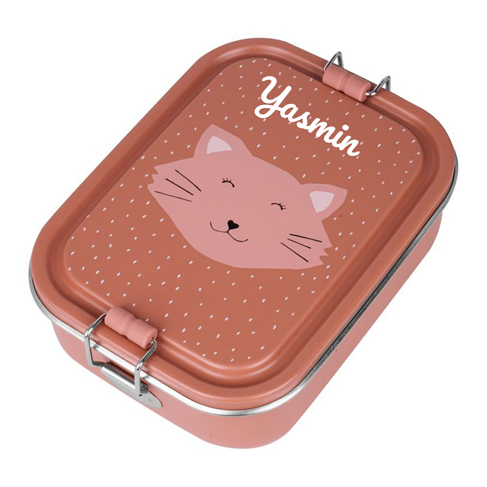 Trixie - Personalized Lunch Box - Mrs. Cat - Small