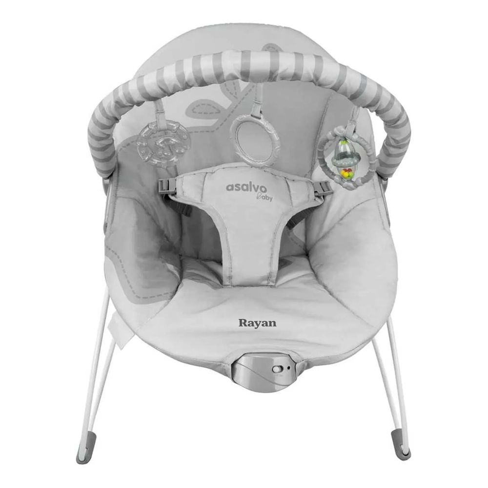 Asalvo - Personalized Baby Bouncer - Mummy - Hippo