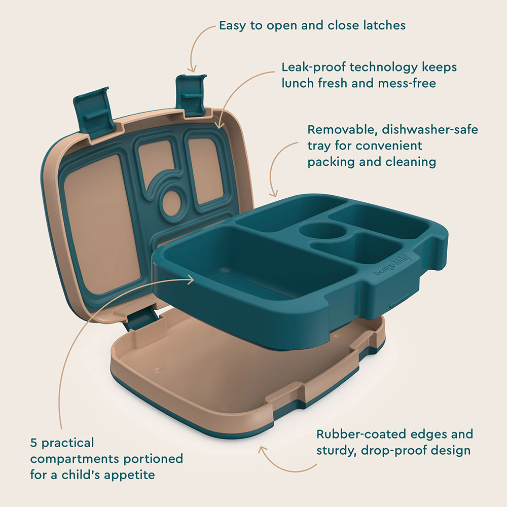Bentgo - Personalized 5-Compartment Kids Lunch Box - Trains