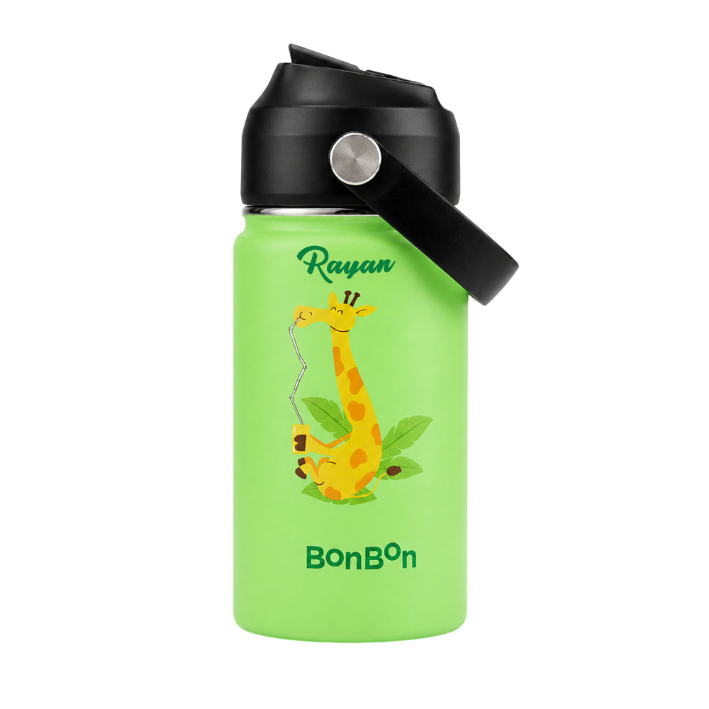 Bonbon - Personalized Stainless Steel Water Bottle - Giraffe - 350 ml
