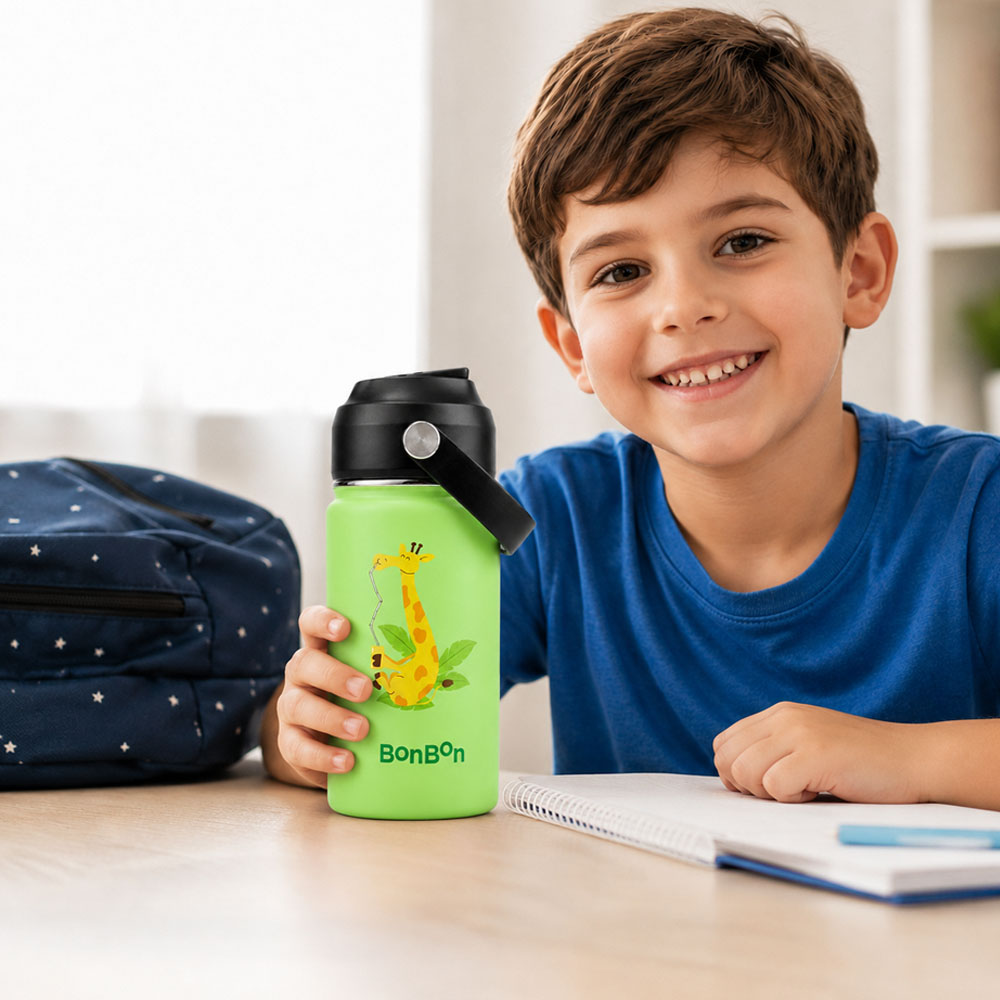 Bonbon - Personalized Stainless Steel Water Bottle - Giraffe - 350 ml