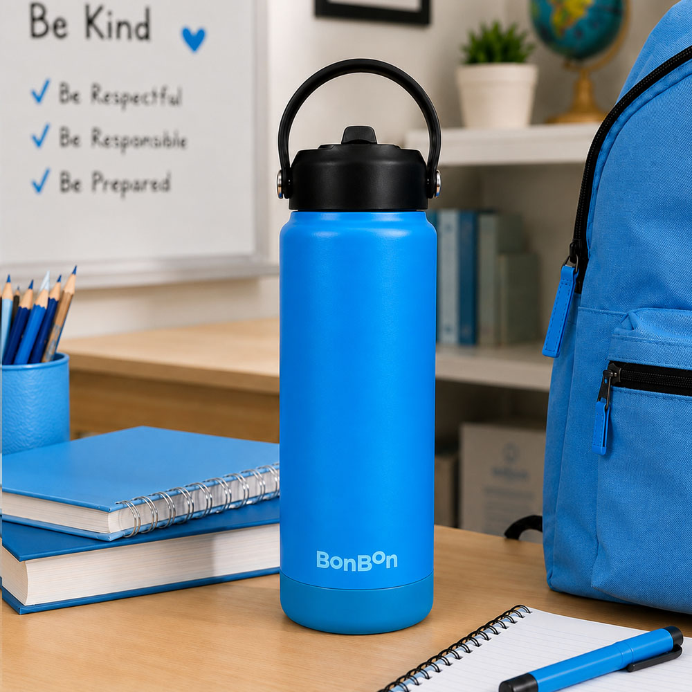 Bonbon - Personalized Steel Water Bottle With Straw Lid - 750 ml