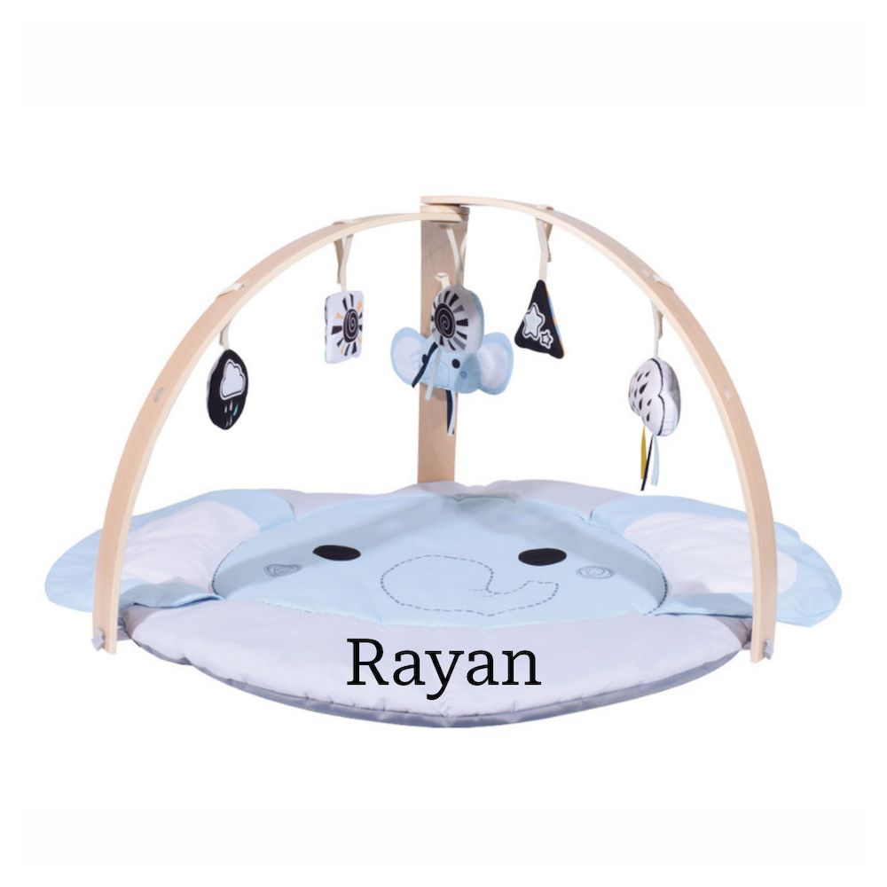 Factory Price - Personalized Nyra Activity Play Gym With Plush Toys - Elephant