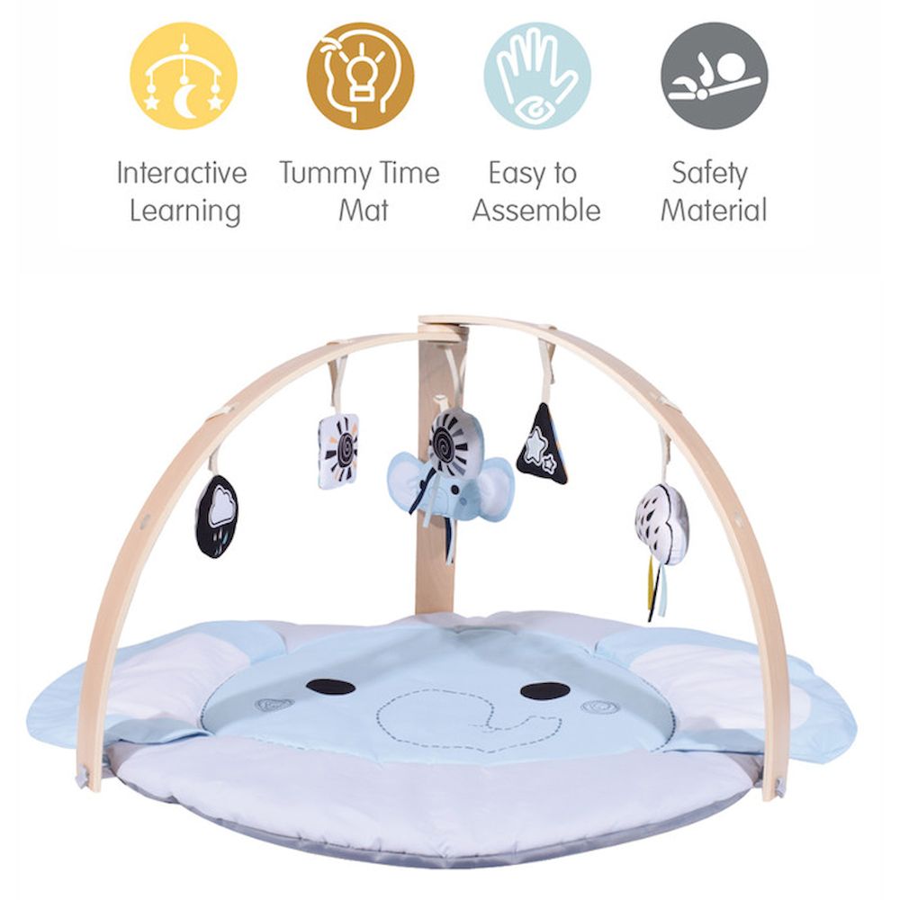 Factory Price - Personalized Nyra Activity Play Gym With Plush Toys - Elephant