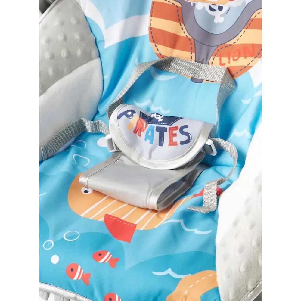 Factory Price - Personalized Printed Baby Bouncer With Music And Toys - Pirate Lion