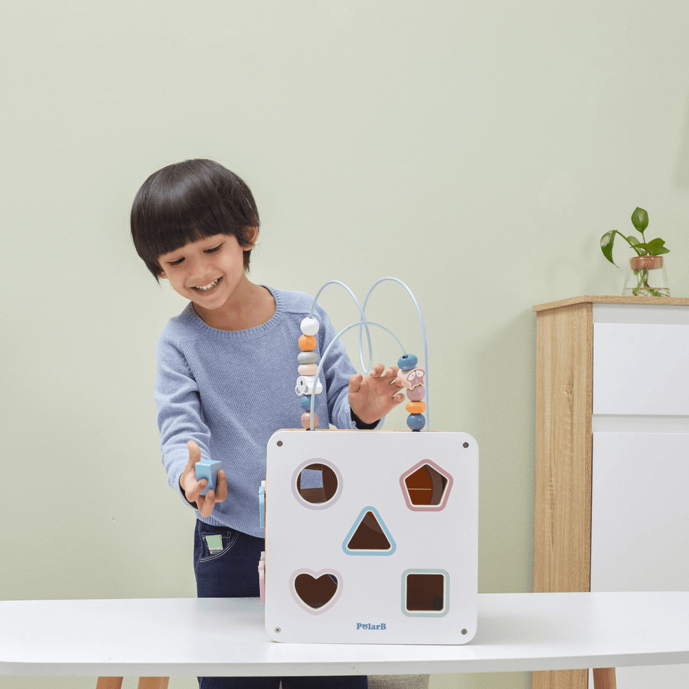 PolarB - Personalized 8-In-1 Wooden Activity Cube