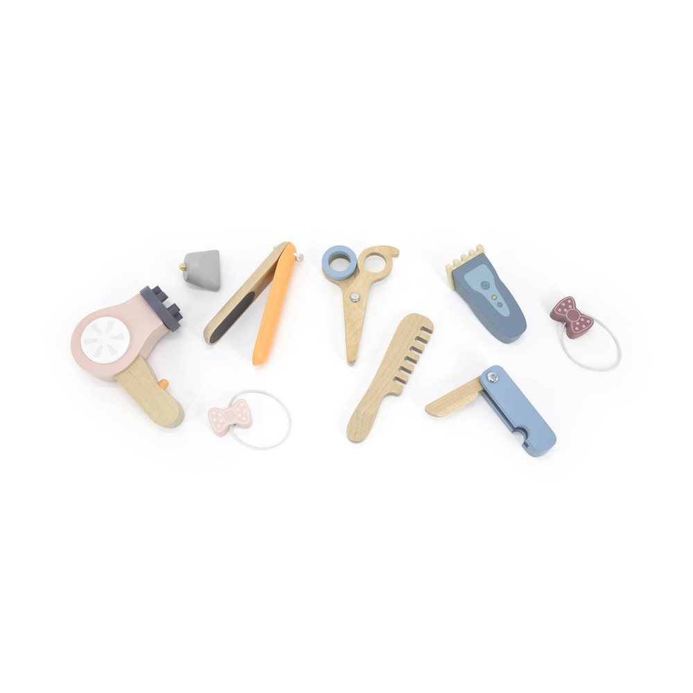 PolarB - Personalized Wooden Hair Dressing Set - 9 Pc Set