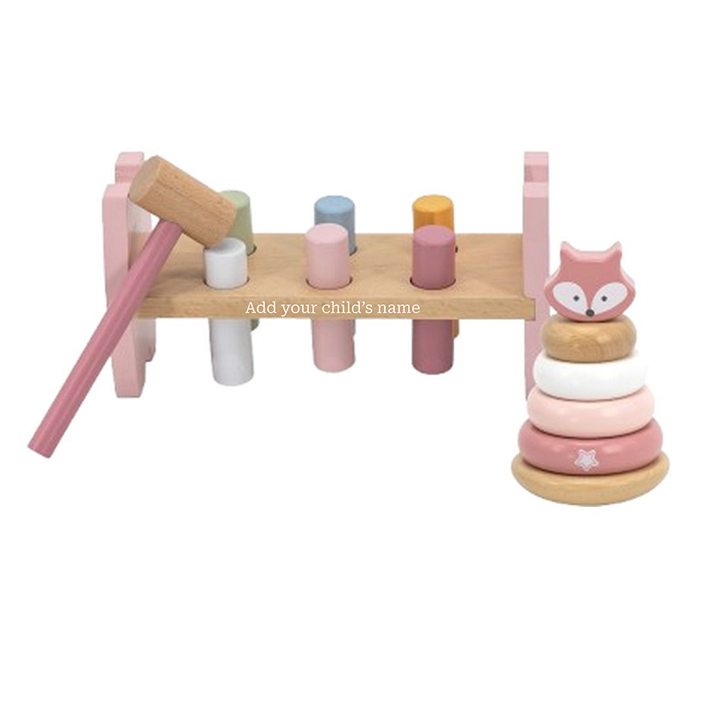 PolarB - Personalized 2-In-1 Fox Stacker And Pounding Bench
