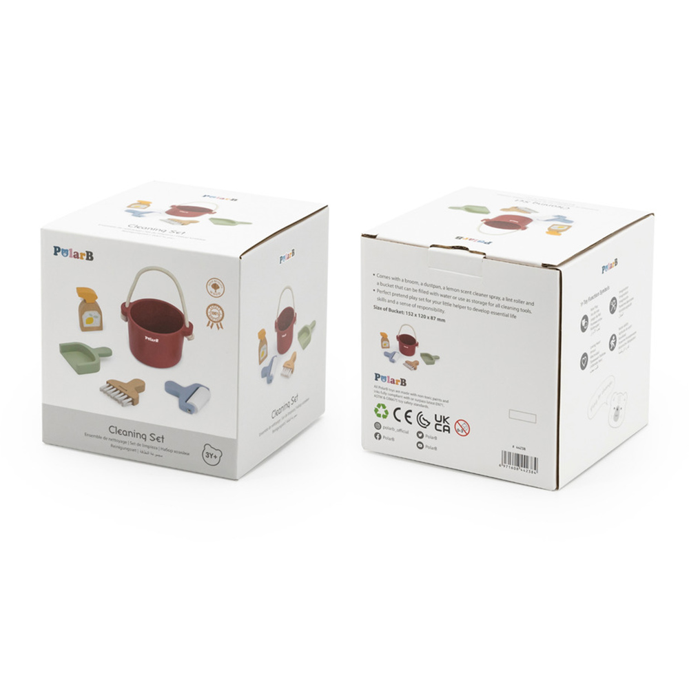 PolarB - Personalized Wooden Cleaning Set - 5 Pc Set