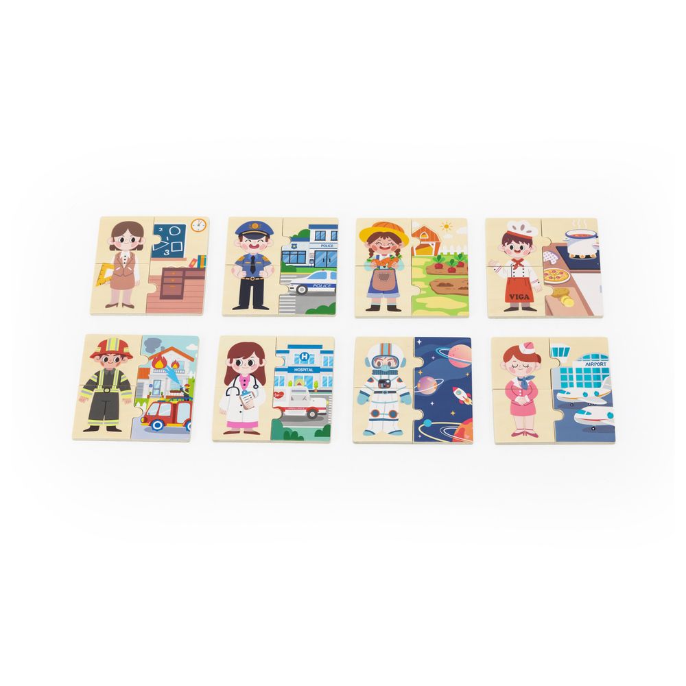 Viga - Personalized Profession Mix & Match Puzzle Set - Multicolor - 32 Pcs