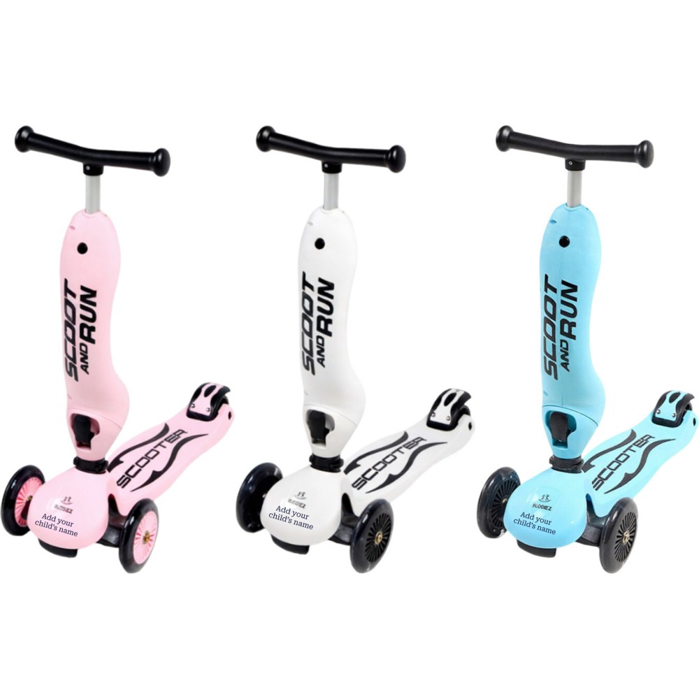 Buddiez - Personalized 2-In-1 Kids Scoot And Run Ride-On Scooter
