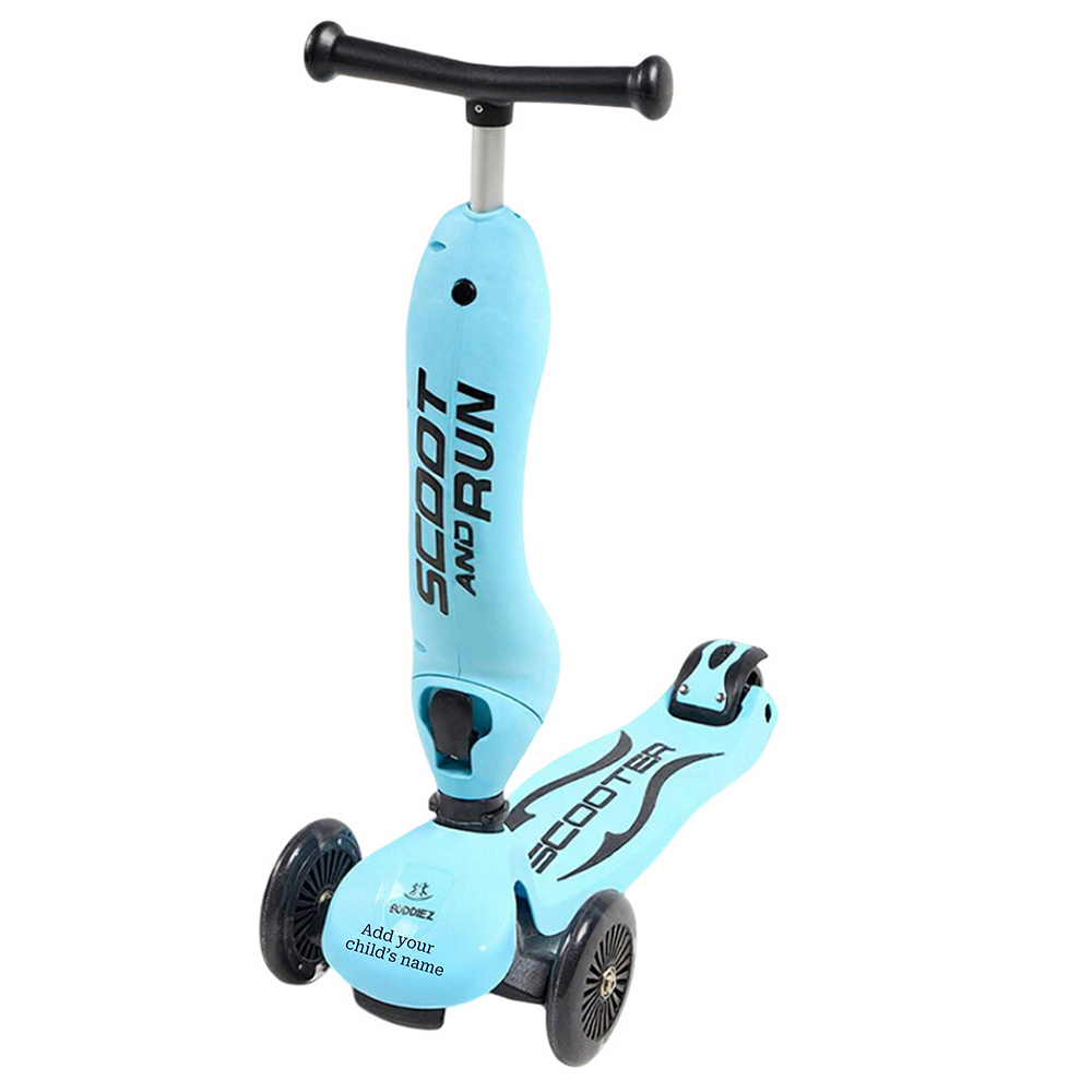 Buddiez - Personalized 2-In-1 Kids Scoot And Run Ride-On Scooter