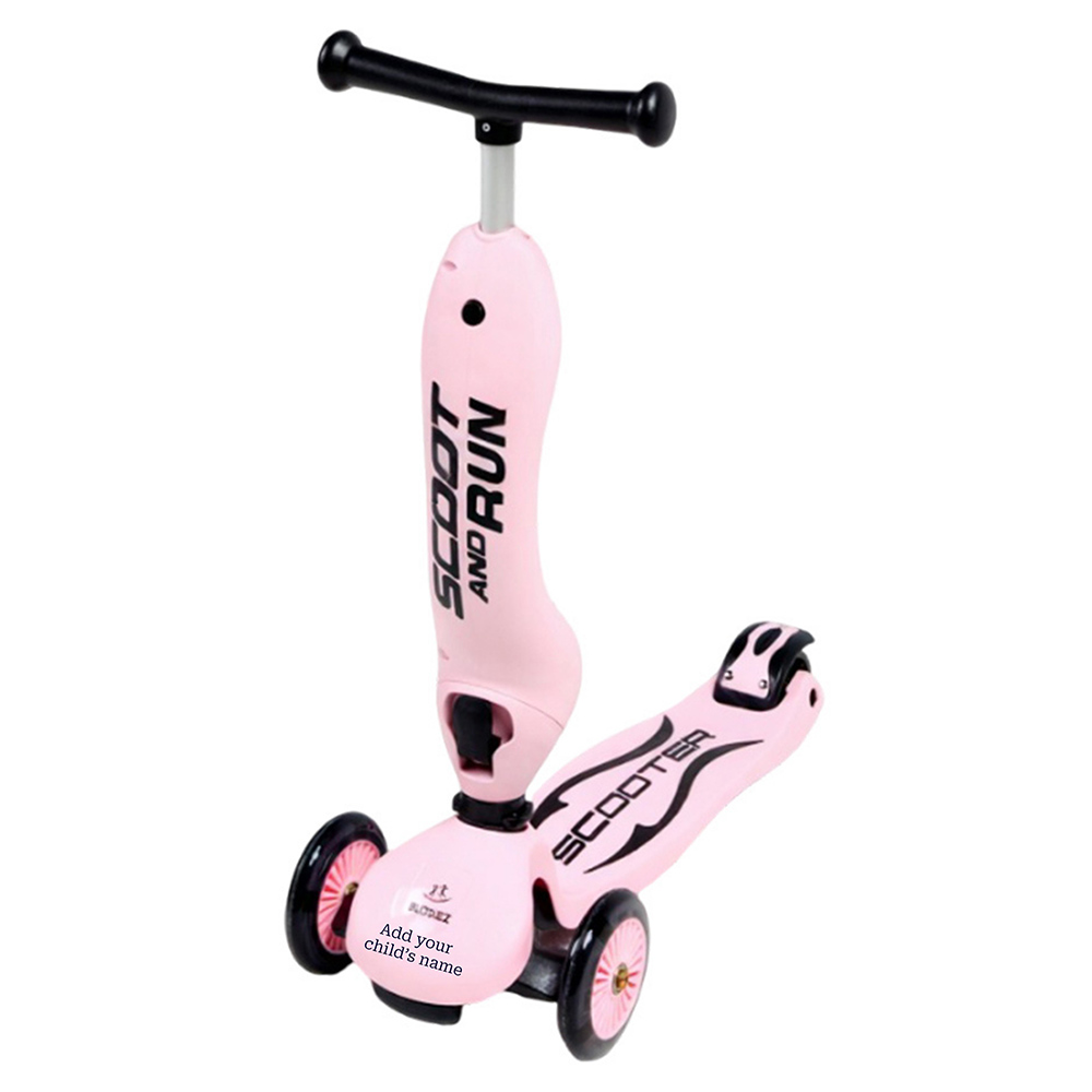 Buddiez - Personalized 2-In-1 Kids Scoot And Run Ride-On Scooter