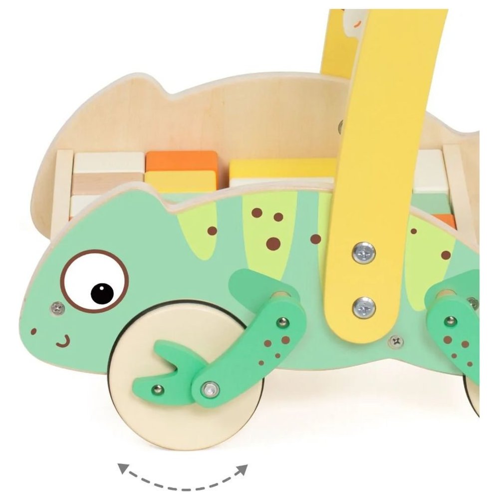 Classic World - Personalized Baby Walker With Blocks - 28 Pc Set