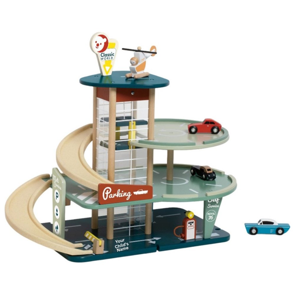 Classic World - Personalized Vintage Garage Playset - 15 Pc Set
