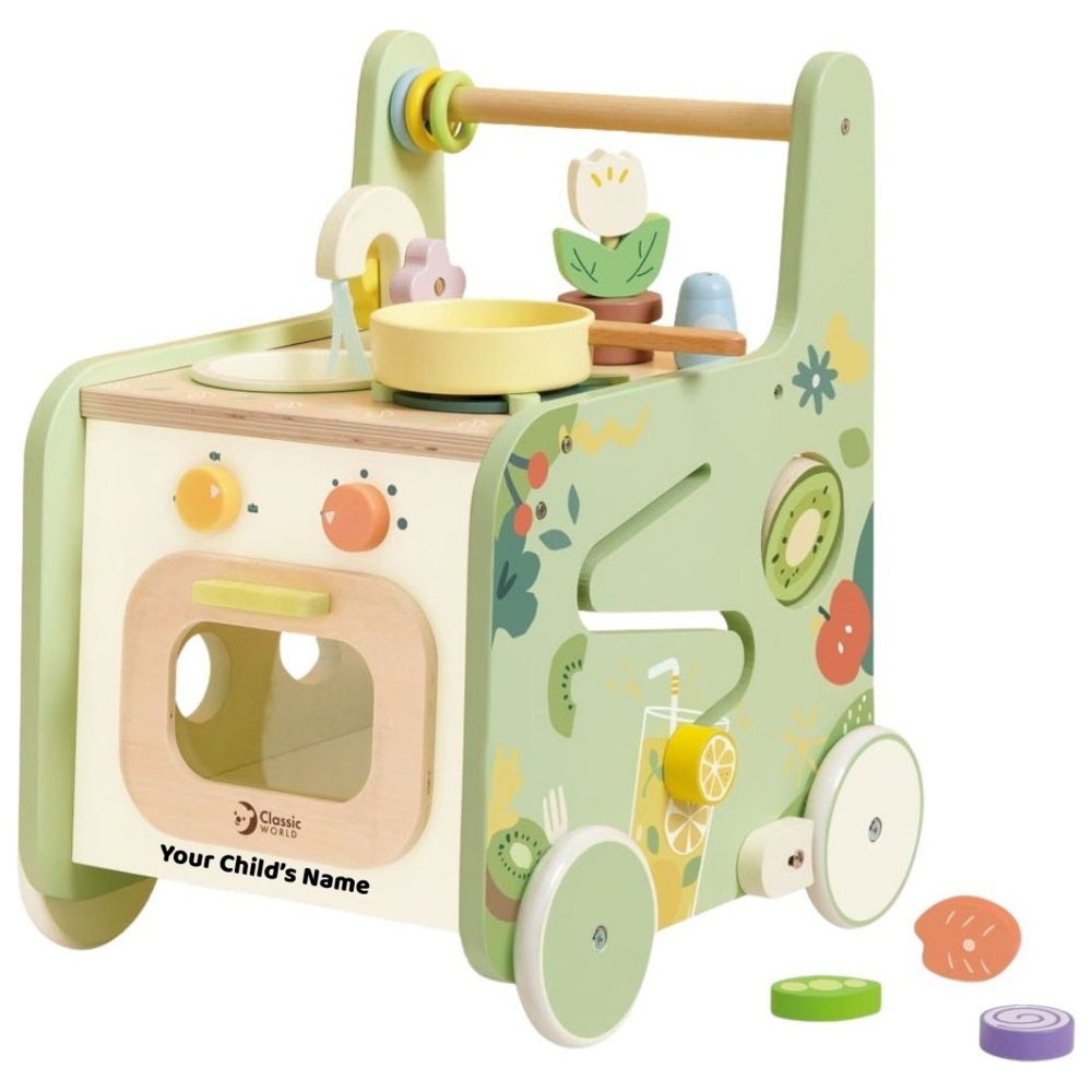 Classic World - Personalized Kitchen Walker Playset - 15 Pc Set