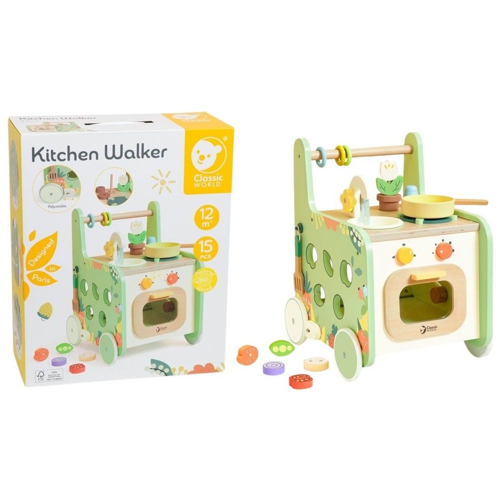 Classic World - Personalized Kitchen Walker Playset - 15 Pc Set