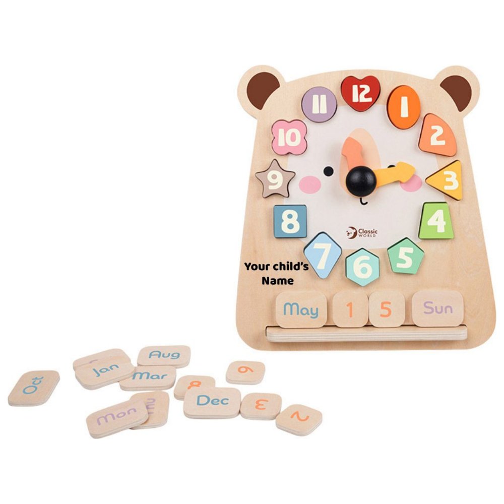 Classic World - Personalized Wooden Tic-Tac Bear - 30 Pc Set
