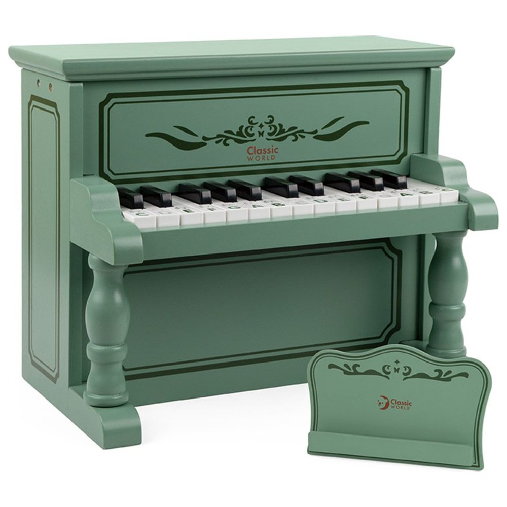 Classic World - Personalized Wooden Vintage Piano - Green
