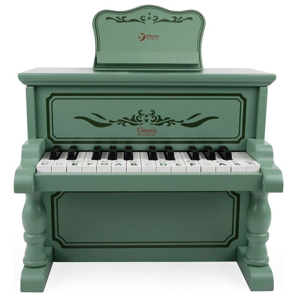 Classic World - Personalized Wooden Vintage Piano - Green