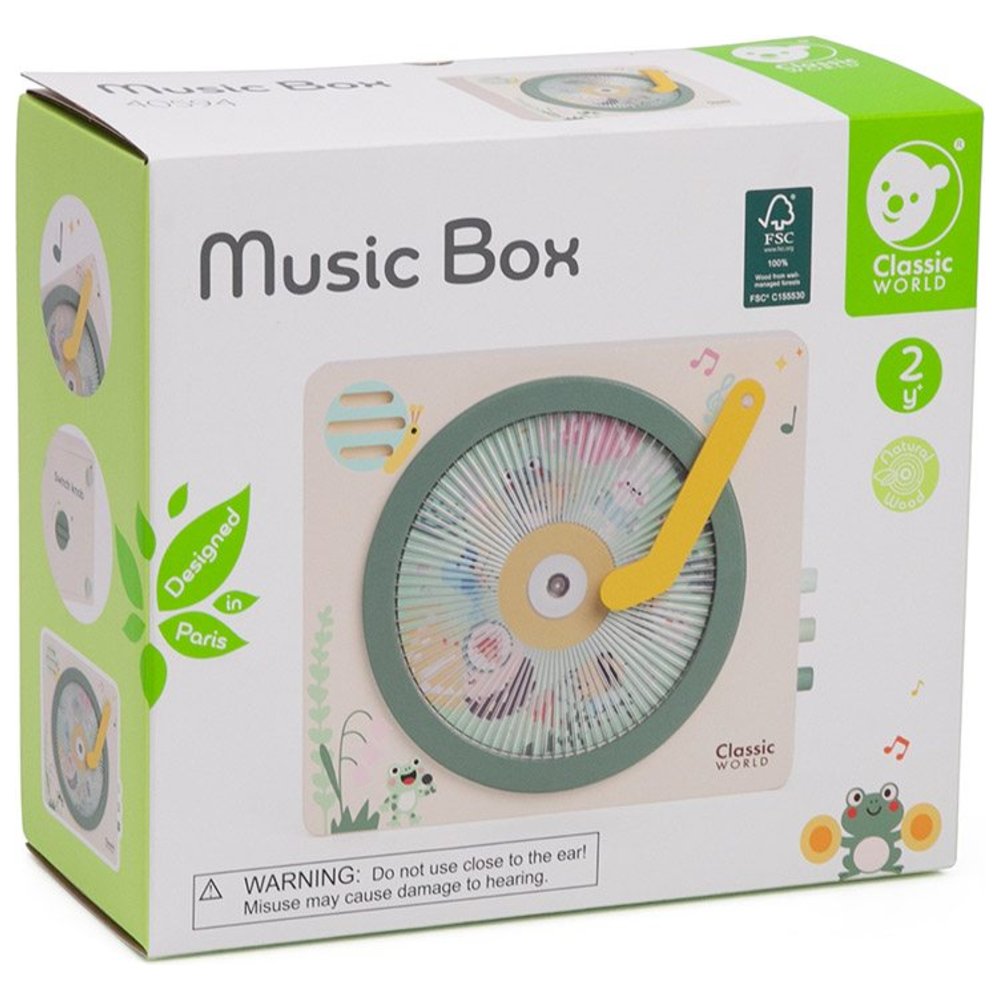 Classic World - Personalized Wooden Music Box