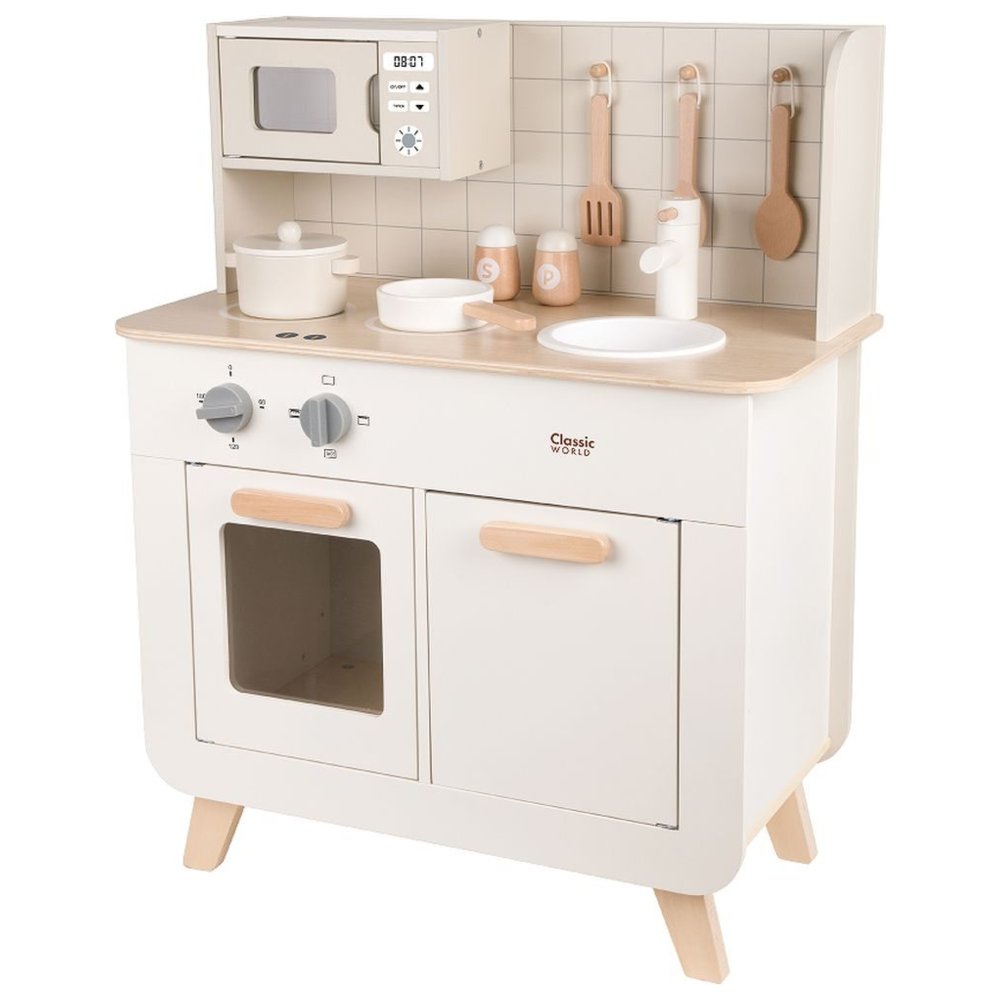 Classic World - Personalized Elite Chef's Wooden Kitchen Playset - 11 Pc Set