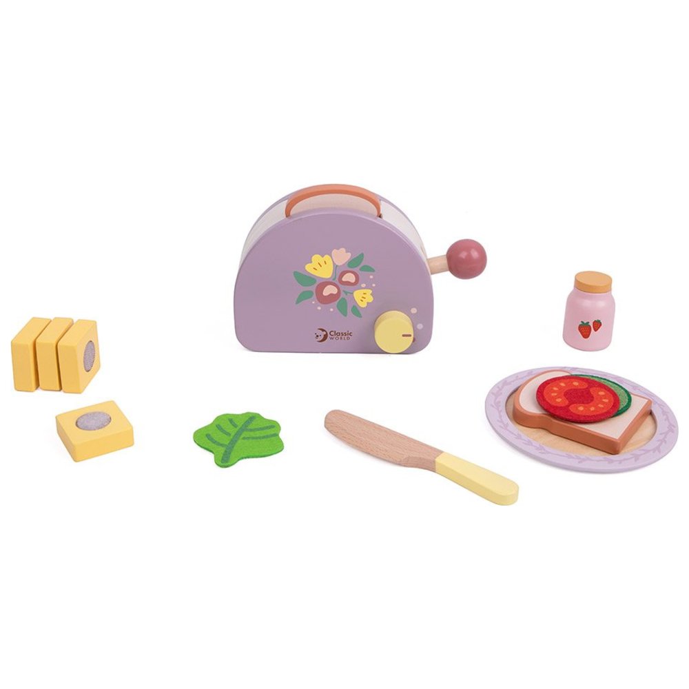 Classic World - Personalized Wooden Grace Toaster - 13 Pc Set